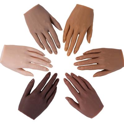 China F Joint Silicone Hand Model Nail Art Training Manicure Acrylic Nail Practice Eco-Friendly Hand Forever for sale