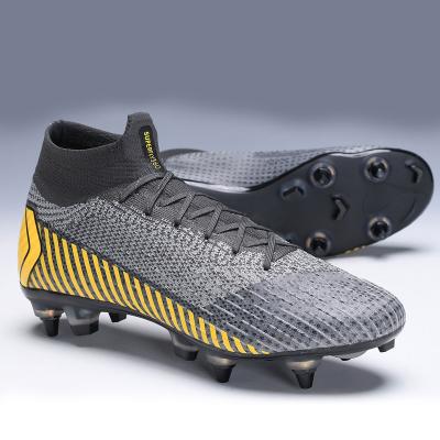 China High quality Futsal sport fashion ankle high boots \comfortable\durable professional training SG soccer boots outdoor men soccer boots cleats cheap soccer boots for sale