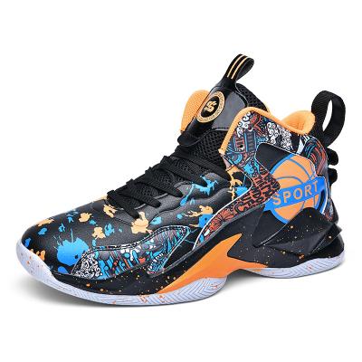 China Men's High Top Air Cushion Retro Basketball Shoes Non-Slip High Top Basketball Sneakers Couple Outdoor Boots Men for sale