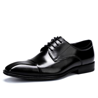 China New Model Waterproof Comfortable Genuine Leather Men's Wearwell Business Casual Dress Shoes Manufacturer Breathable Stylish Shoes for sale