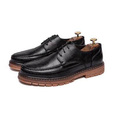 China Waterproof Handmade Custom Leather Shoes Dress Men Shoes for sale