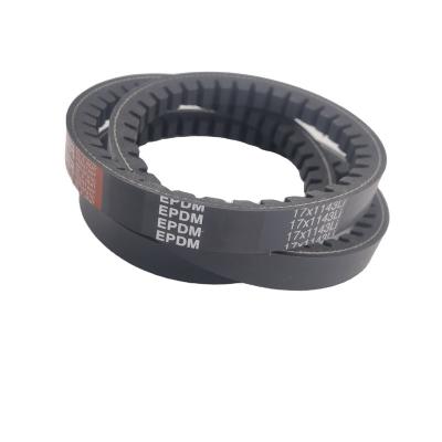 China High Efficiency Cogged V Transmission Belts Industrial V-Belt High Quality Rubber Transmission Teeth Belts 17X1143 EPDM Te koop