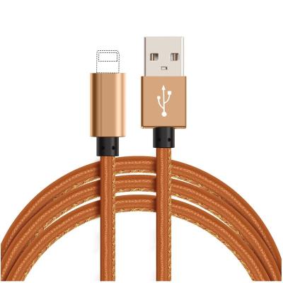 China Good Quality MP3/MP4 Player Bending Is Noteasy To Break Cable PU Quick Charging Leather Data Cable For Type-C for sale