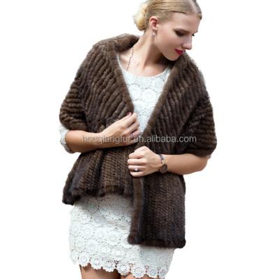 China Soft Hand Feeling Hot Sale 2021 Custom Fashion Winter Knit Mink Fur Scarf for sale