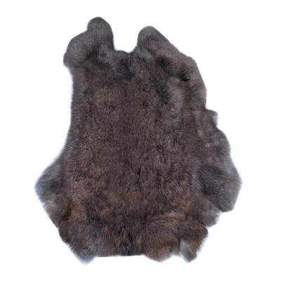 China Auto Upholstery Factory Direct Selling Big Size And Soft Raw Color Rabbit Fur Skins Wholesale for sale