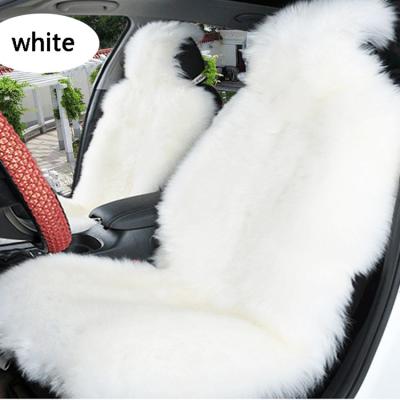 China 2021 New Australian 100% Sheepskin Car Seat Cover Soft Natural Pure Sheepskin Wool Premium Car Cushion for sale