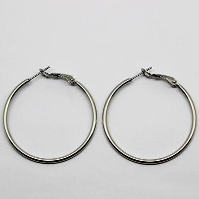 China TRENDY hoop earrings stainless steel wholesale 50mm stainless steel jewelry hoop earrings with fast shipping for sale