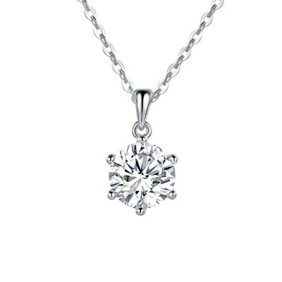 China Trendy Cheapest Price Hip Hop 925 Sterling Silver 6.5mm VVS Moissanites  Necklace Moissanite Tennis Chainwomen jewelry necklace for sale