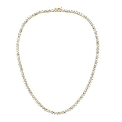 China CLASSIC Necklaces classic chunky 3mm Cubic Zirconia tennis bracelet 18 gold plated Necklace Luxury Fashion necklaces for wom for sale