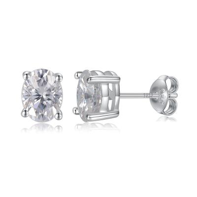 China TRENDY Hot sale fashion jewelry moissanite earrings women luxury 925 free size moissanite earrings men 925 for sale