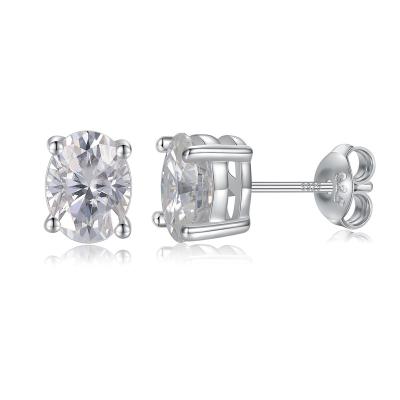 China TRENDY Hot sale fashion jewelry moissanite earrings women luxury 925 free size moissanite earrings men 925 for sale