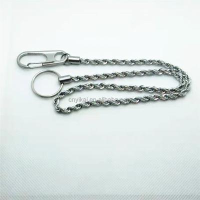 China 2022 New Product Factory Wholesale Eco-friendly Stainless Steel Key Chain Pants Jeans Wallet Chain Set for sale