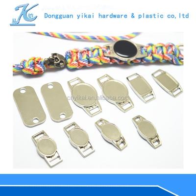 China The viable hot sale metal paracord charm/blank metal tag/blank metal dog tag for sale