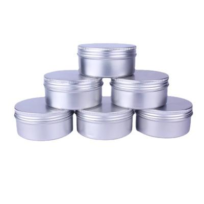 China 1oz 5g 10g 15g 20g 25g Metal Foil Cream Screw Cap Canning Cosmetic Jars 30ml Candle Tin Cans for sale