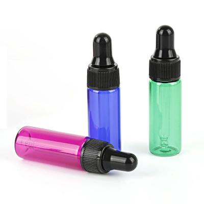 China 2ml 3ml 4ml Cosmetic Perfume Oil Mini Sample Flat Cap Bottle Vial Dropper Glass Silvery Bottles for sale