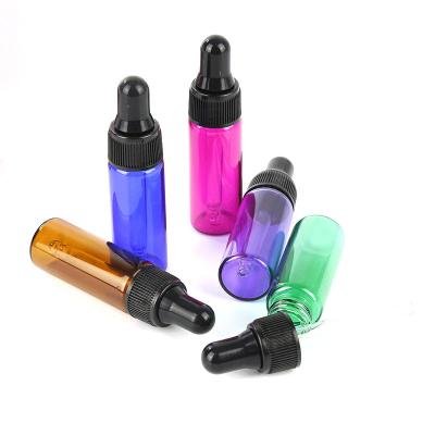 China Perfume 5ml Amber Oil 1ml Dropper Bottle Cosmetic Perfume 5ml Seed Cosmetic Empty Sample Glass Bottles Skin Care for sale