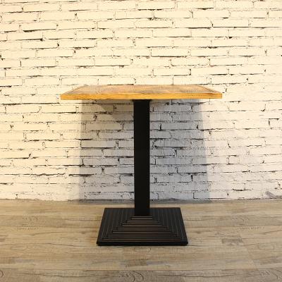 Китай Low Price Customized Steel Coffee Table Cafe Retro Antique Iron Vintage Wood Metal Leg Modern Steel Table продается