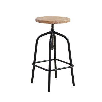 China Kitchen Industrial Chair Bar Stool Metal Adjustable Stools In Industrial Style Bar Stool Chair for sale