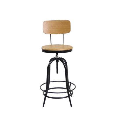 China Durable Classic Design Durable Unique Industrial Adjustable Metal Bar Stool Antique Supplier for sale