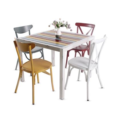 中国 Daily Life Aluminum Table Set Garden Table Furniture Camping Antique Folding Retro Dining Table For Outdoor And Indoor 販売のため