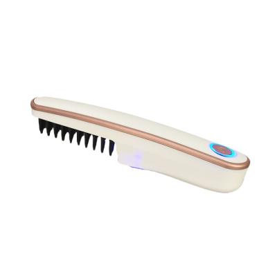 China Portable Car Hair Straightener Electric Ceramic Cordless Hair Straightening Comb for sale