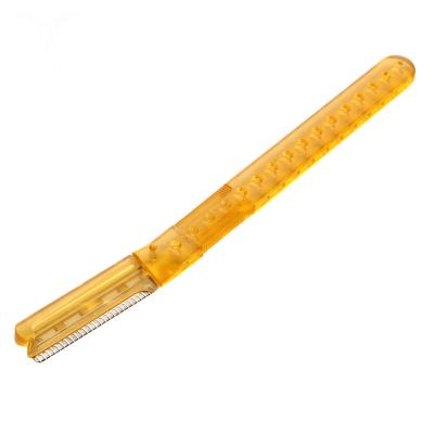 China Women Translucent Hair Shaving Razor Folding Rustproof Reticulate Knife Edge for sale