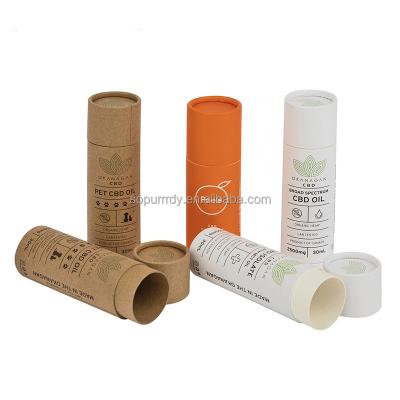 China Disposable High Quality Custom Logo Color Cardboard Cylinder Packaging Box Paper Tube For Tea for sale