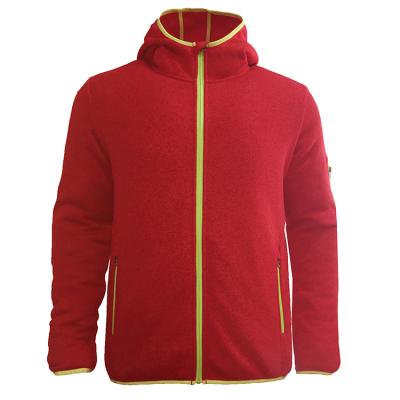 China High Quality Viable Sustainable Man's Casual Solid Color OEM Comfy Cardigan Keep Warm Winter Fleece Outdoor Jacket for sale