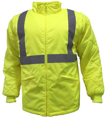 China ISO 20471 Custom Mens Hi-Force Hi-Force Parka Workwear Jacket Yellow With High Quality Fabric And Reflective Tapes for sale