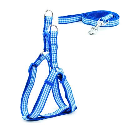 China Padded Harness Pour Chien Hand Free PP Fashion Pet Harness Sublimation Small Step In Dog Harness Vest And Leash Sets Te koop