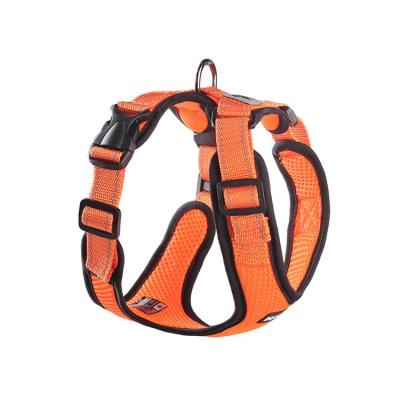 China Standard Size OEM Advanced Technology Pet Viable Glow in the Dark Breathable Mesh Reversible Fashion Pet Dog Harness for sale