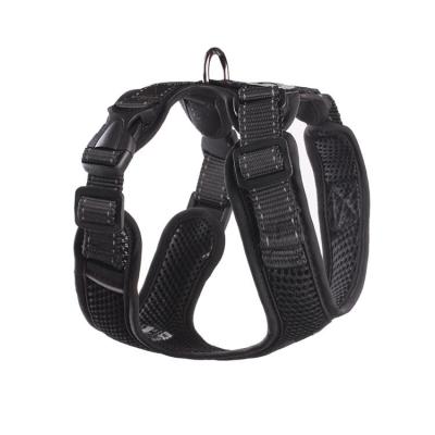 China Comfortable Luxury Competitive Price Air Mesh No Pull Stylish Balance Viable Soft Bondage Dog Harness Black for sale