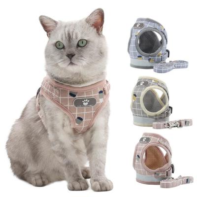 China DETACHED Harness Pour Custom Reflective Fashion Pet Dog Harness Vest and Luxury Design Dog Leash Set for sale