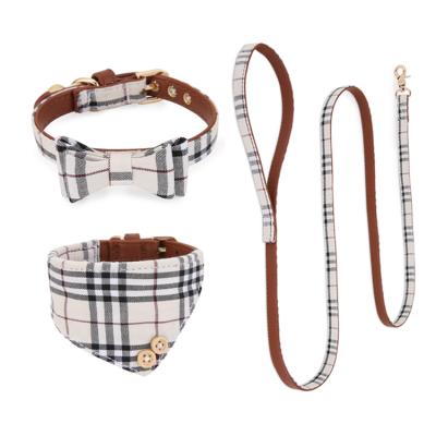 China Luxury Custom Working Dog Collar And Leash Set Correa Para Mascota Collar De Perro Waterproof Leather Designers Dog Collar Leashes Te koop