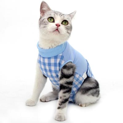 Cina Viable Wholesale Cat Clothes Recovery Costume from Ropa Para Mascotas Baju Kucing Ropa Gatos Cat Postoperative Clothes Pet Surgery in vendita