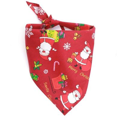 中国 Viable Wholesale Custom Cotton Sublimation Standard Size Dog Scarves Luxury Dog Bandana Christmas 販売のため