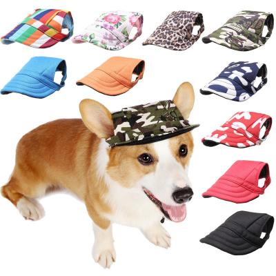 China Viable Wholesale Costume Dog Beanies Ears Sun Baseball Hat Manufacturer Luxury Designer Pet Dog Hat for sale