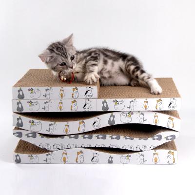 Cina Stocked Scratcher Pour Rascador Gato Baratos Large Cat Scratcher Modern Wholesale Carton Cat Scratcher Making Modern in vendita