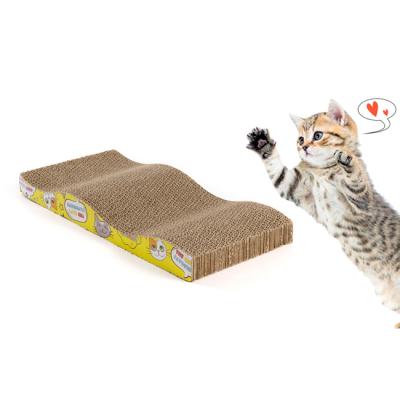 Cina Nails Stocked Scratchers Rascador De Gato Luxury Designer Corrugated Durable Cat Scratcher Cardboard cute cats in vendita