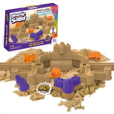 China Other Toys DIY Set Non Toxic Colored 750g Dynamic Beach Castle DIY Building Creative Sand Toys for sale