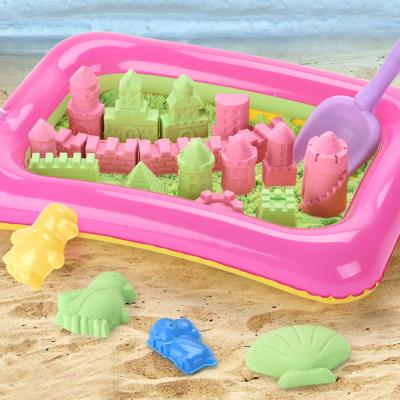 China PP/SAND Game Sand Toy Educational Colorful Modeling Sand Kids Magic Sand With Mold for sale