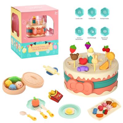 China ABS/PP RTS Playdough Tool Created Baby Cake Food Lollipop Modeling Clay Playdough For Kids for sale