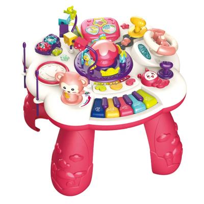 China ABS/PP Child Activity Table Piano Keyboard Drum Set, Baby Toys Kid Educational Toys with Multi Function for sale