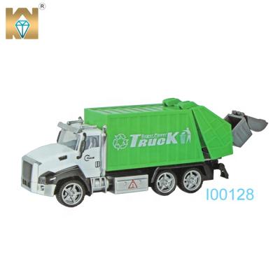 China Diecast Toy 1:50 Die Cast Pull Back Garbage Truck Toy Amazon Hot Selling Car Toy for sale