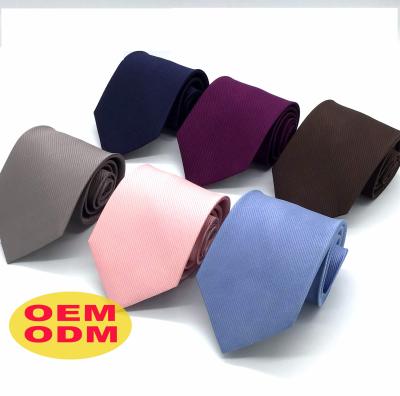 China Hot-selling custom made solid 100%silk ties for men 100% silk men's neck ties for sale