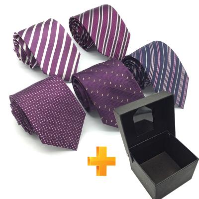 China 100%silk Ties Formal Company Tie [Ready to Ship] Supplier Buy Men's China Wholesale Men's Business Neck Ties With Gift Box for sale