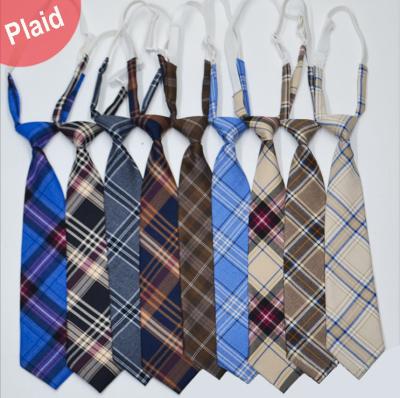 China 2021 Popular Manufacturer Wholesale Custom Cotton Plaid School Neckie 100%cotton Boys and Girls School Uniform Neck Ties for sale