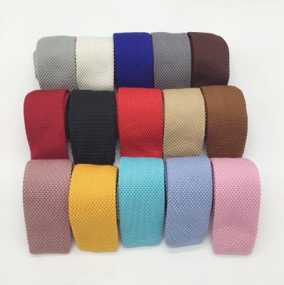 China 100%polyester fashion solid knitted stitch tie,polyester knitted ties,knit tie pattern for sale