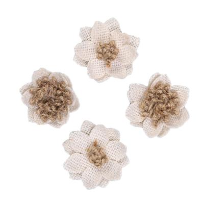 China Flower DIY handmade craft fabric burlap decoration accessory flower UNDETERMINED for sale