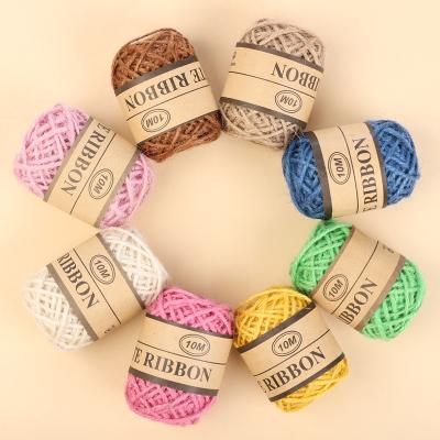 China 1.5mm N/A * 10m Jute Rope Colored Jute Twine Twine Jute Twine for DIY Decoration and Gift Packing for sale